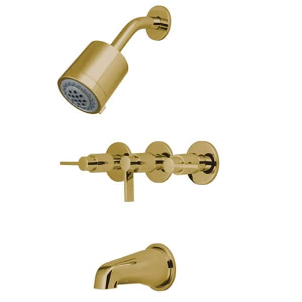 slide 1 of 18, Kingston Brass NuvoFusion Tub and Shower Trim Package with 1.8 GPM