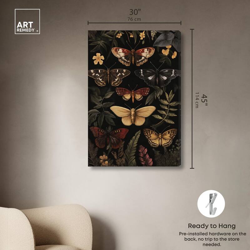 Winged Visitors III Canvas by Art Remedy, Gallery Wrapped