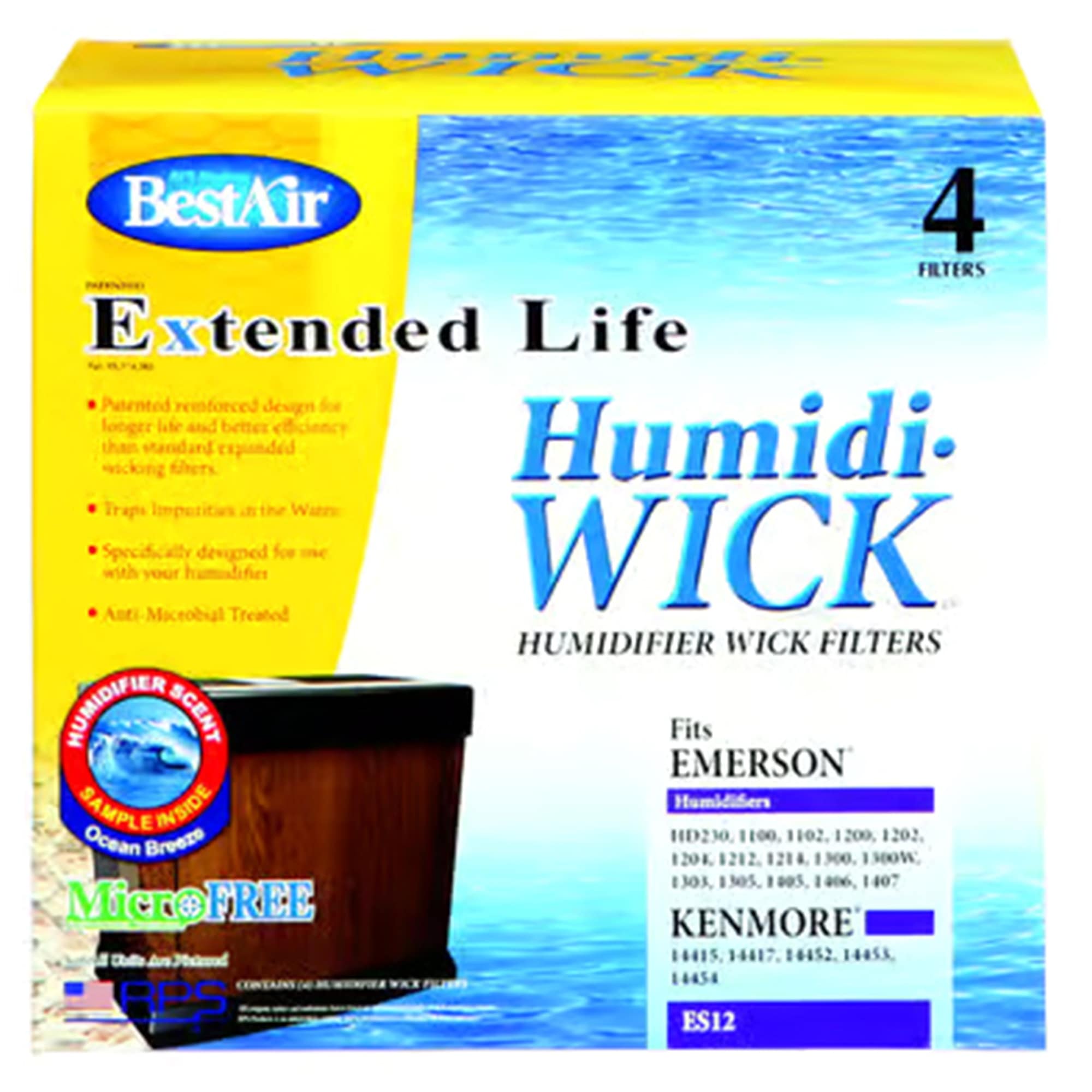 BestAir Humidifier Filter 4 Pk