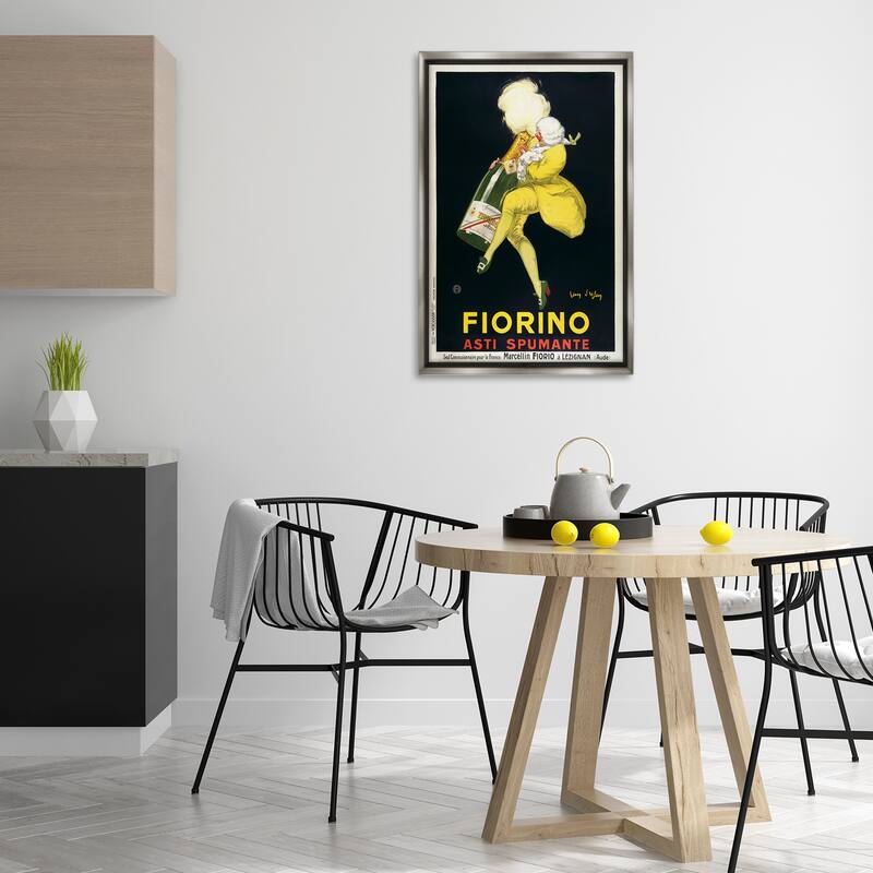 Stupell Vintage Fiorno Wine Framed Floater Canvas Wall Art Design By Marcus Jules