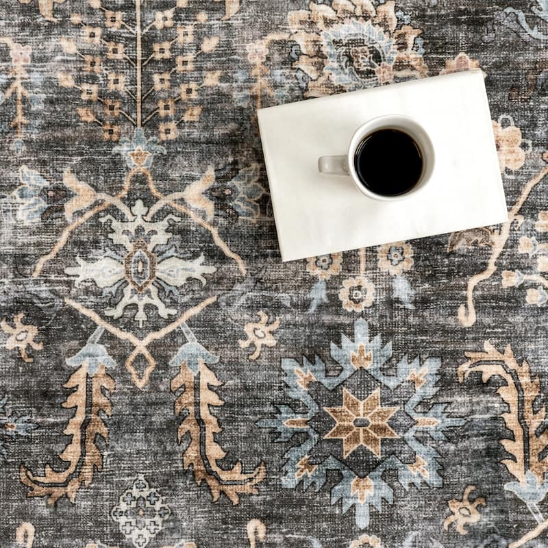 Nuloom Benica Multi Medallion Machine Washable Area Rug