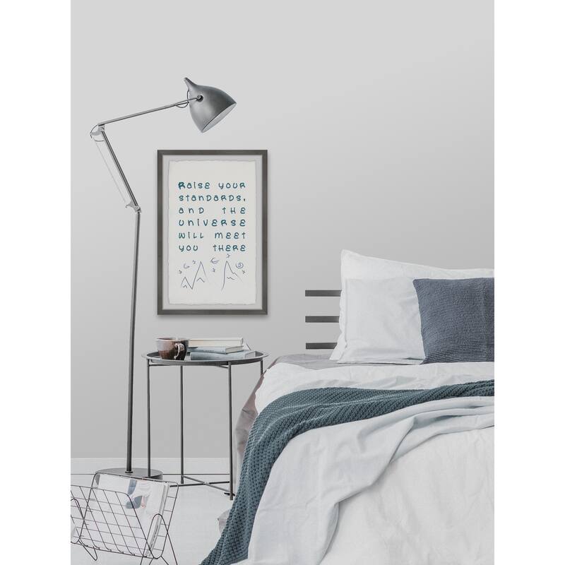 Raise Your Standards IV Framed Wall Art, Elegant Home Touch - Sophisticated Artwork for Refined Décor