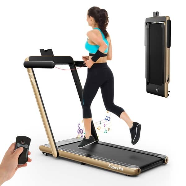 Electric Treadmill Under Desk Treadmill Folding Gymax Motorized