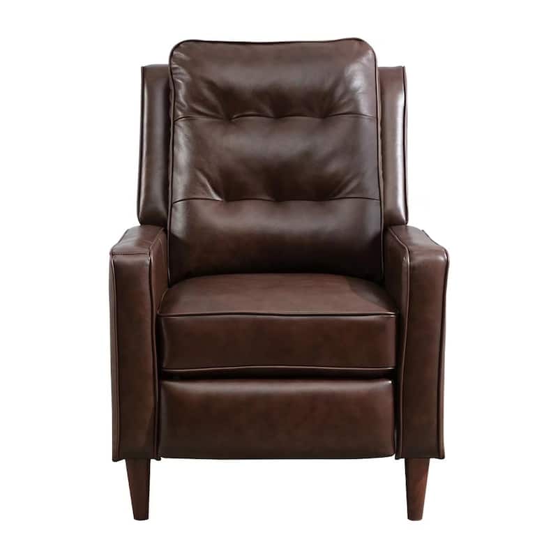 Genuine Leather Pushback Recliner Single Sofa