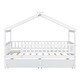preview thumbnail 19 of 57, Roomfitters Twin Size Wooden House Bed with Two Storage Compartments, Stylish and Space-Saving Bed Frame
