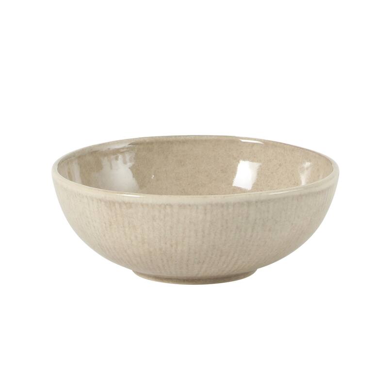 Gibson Elite Sandy Pines Stoneware Plates and Bowls Set - 12 Piece Reactive Glaze Dinnerware Set - Service for 4