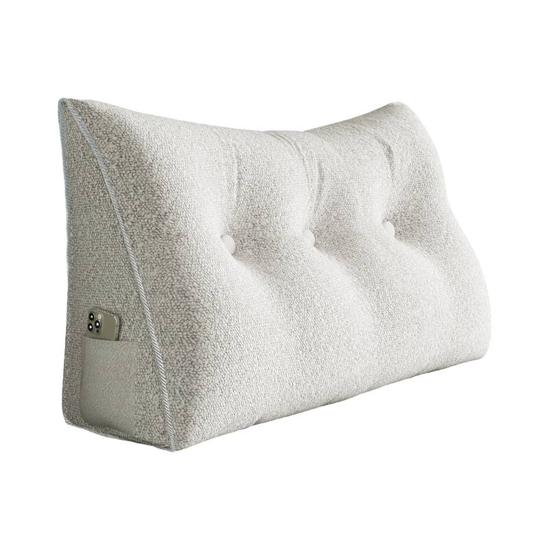 WOWMAX Bed Rest Wedge Bolster Daybed Dorm Bunk Bumper Reading Pillow