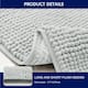 Subrtex Chenille Soft Rugs Super Water Absorbing Shower Mats
