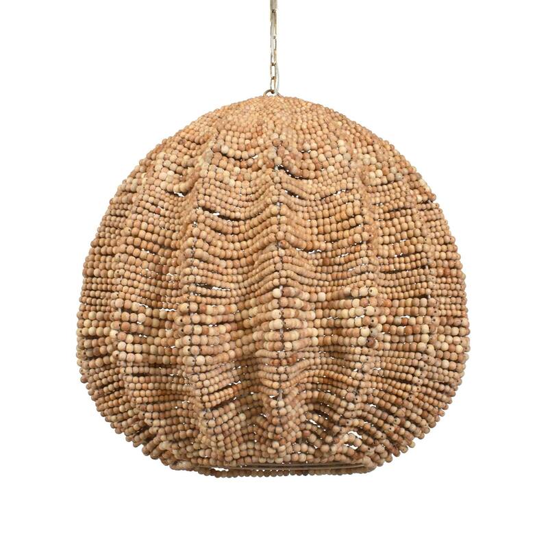 Uttermost 21611 Kauri 5 Light 30" Wide Wood Pendant