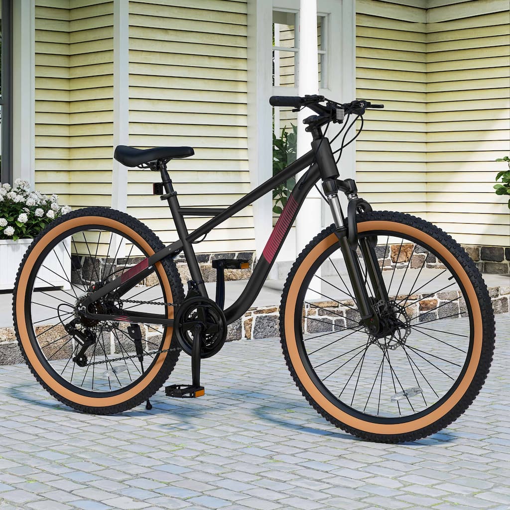 26 Inch Mountain Bike 21 Speed Adult Bike Aluminum Frame Adult Mountain Bike