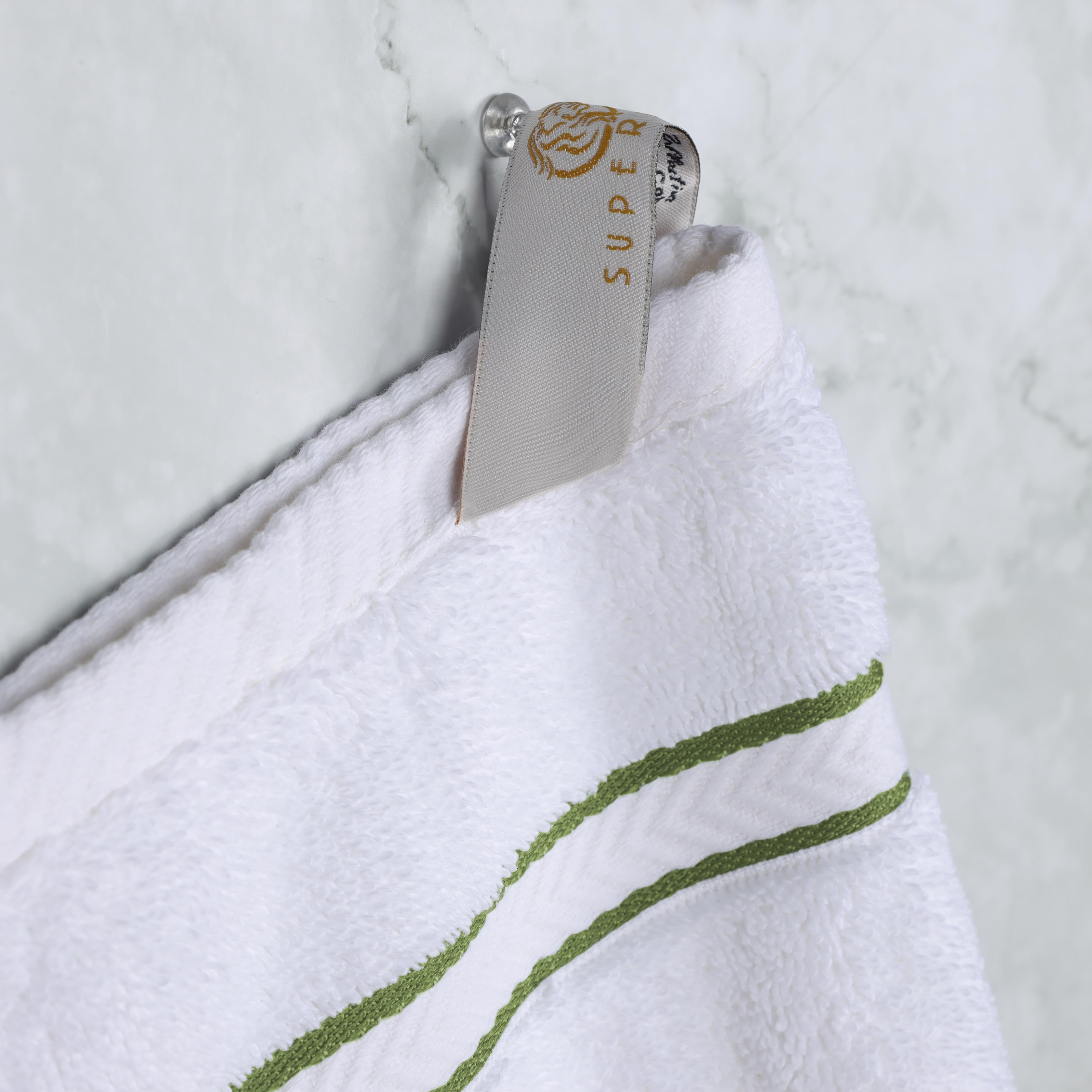 Hotel Style 6-Piece Egyptian Cotton Bath Towel Set, Platinum Silver, Size: 6 Piece Bath Towel Set