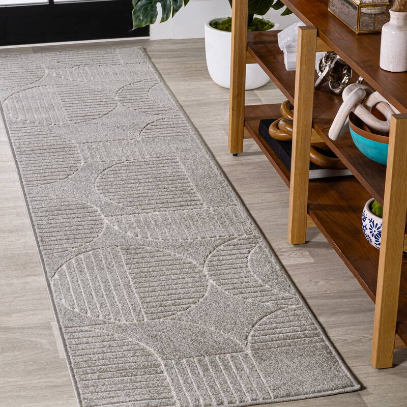JONATHAN Y Dila Geometric Arch Scandi Striped Ivory/Cream Area Rug