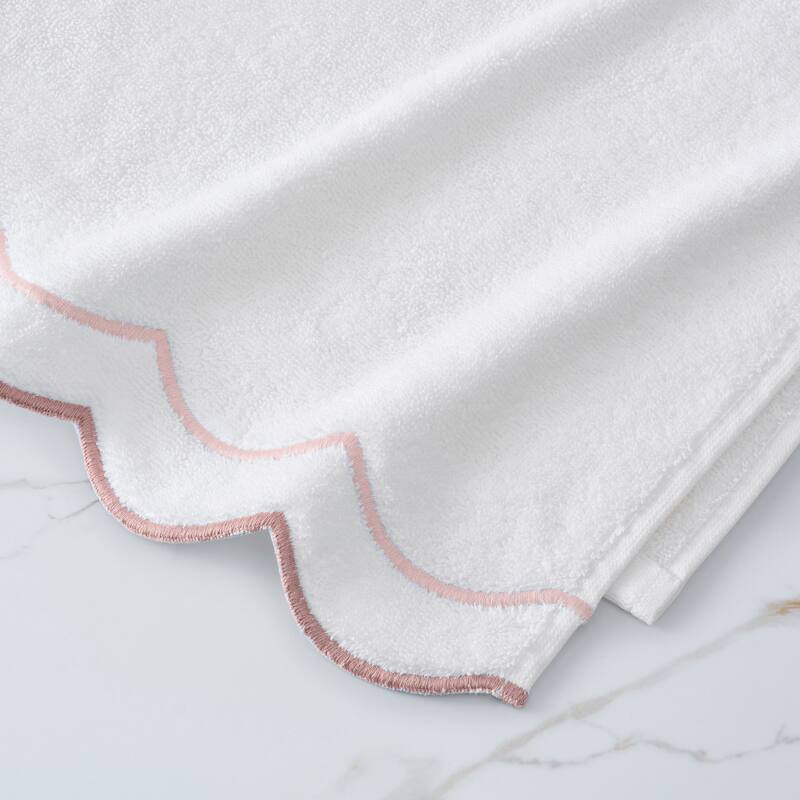 Peri Home Scallop 4-piece Bath and Hand Towel Set