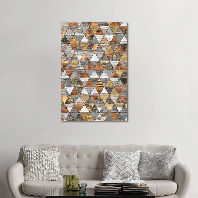 iCanvas "Rustic Geometry III - Height" by Diego Tirigall Canvas Print - 48x32x1.5