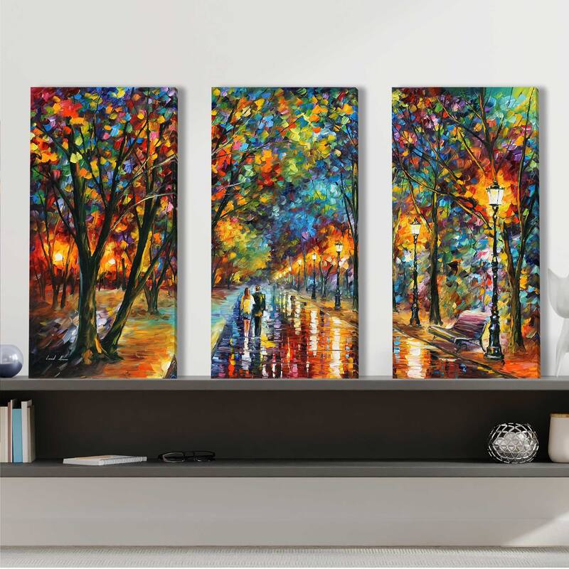 "When The Dreams Came True" by Leonid Afremov 3 Piece Set on Canvas