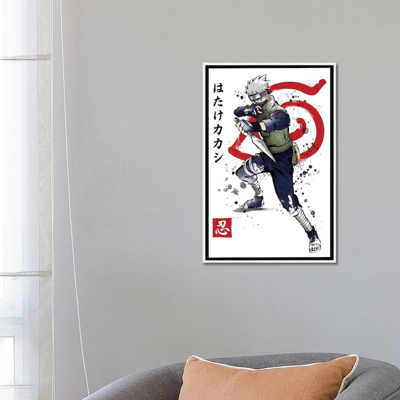iCanvas "Kakashi Of The Sharingan" by Antonio Camarena Framed Canvas Print