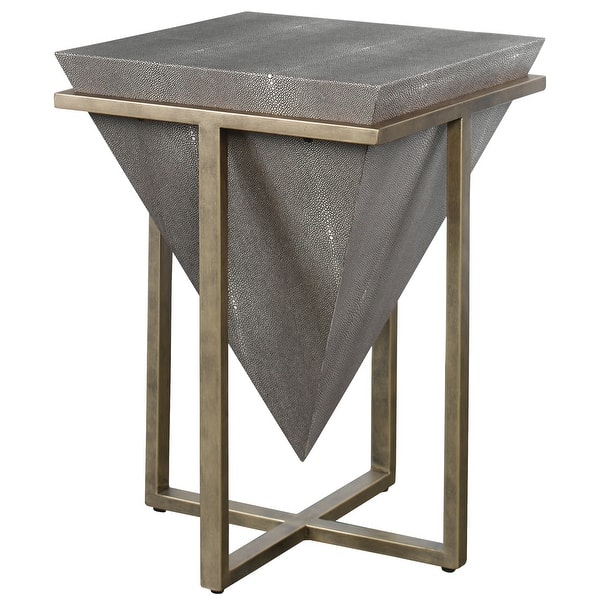 slide 2 of 4, Uttermost Bertrand Shagreen Accent Table