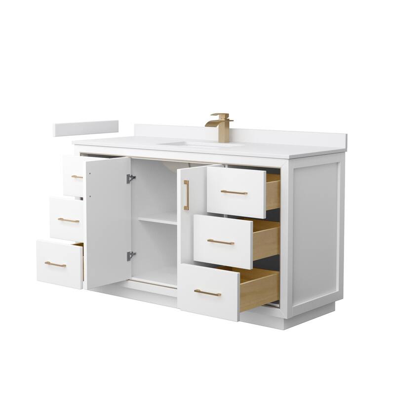 Wyndham Collection WCF1111-60S-VCA-MXX Icon 60" Free Standing Single