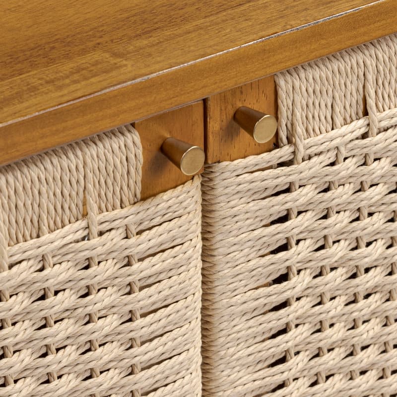 Poly & Bark Ella 35" Mango Wood Sideboard in Light Brown