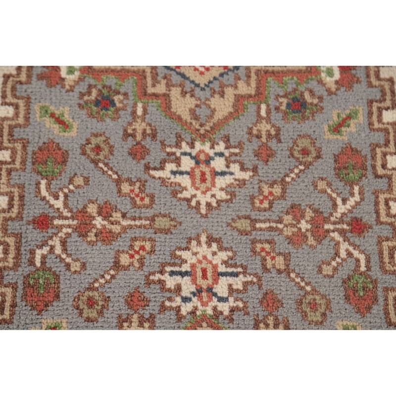 Gray Heriz Serapi Oriental Runner Rug Handmade Wool Carpet - 2'6"x 10'0"
