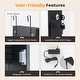 preview thumbnail 27 of 29, Costway Door Wall Mount Touch Screen LED Light Mirrored Jewelry - See Details