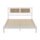 preview thumbnail 4 of 7, 3-Pieces Bedroom Sets Queen Size Wooden Platform Bed,Nightstands for Bedroom,White