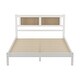 preview thumbnail 20 of 46, Queen Wooden Platform Bed Set with Rattan Headboard and Matching Nightstands