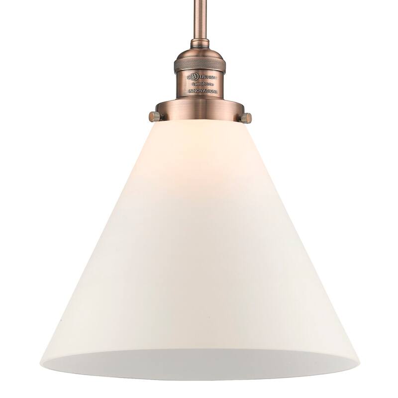 Innovations Lighting Large Cone Single Light 8" Wide Mini Pendant with
