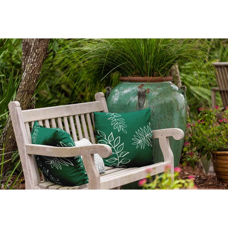 Fern Leaves Decorative Indoor/Outdoor Pillow