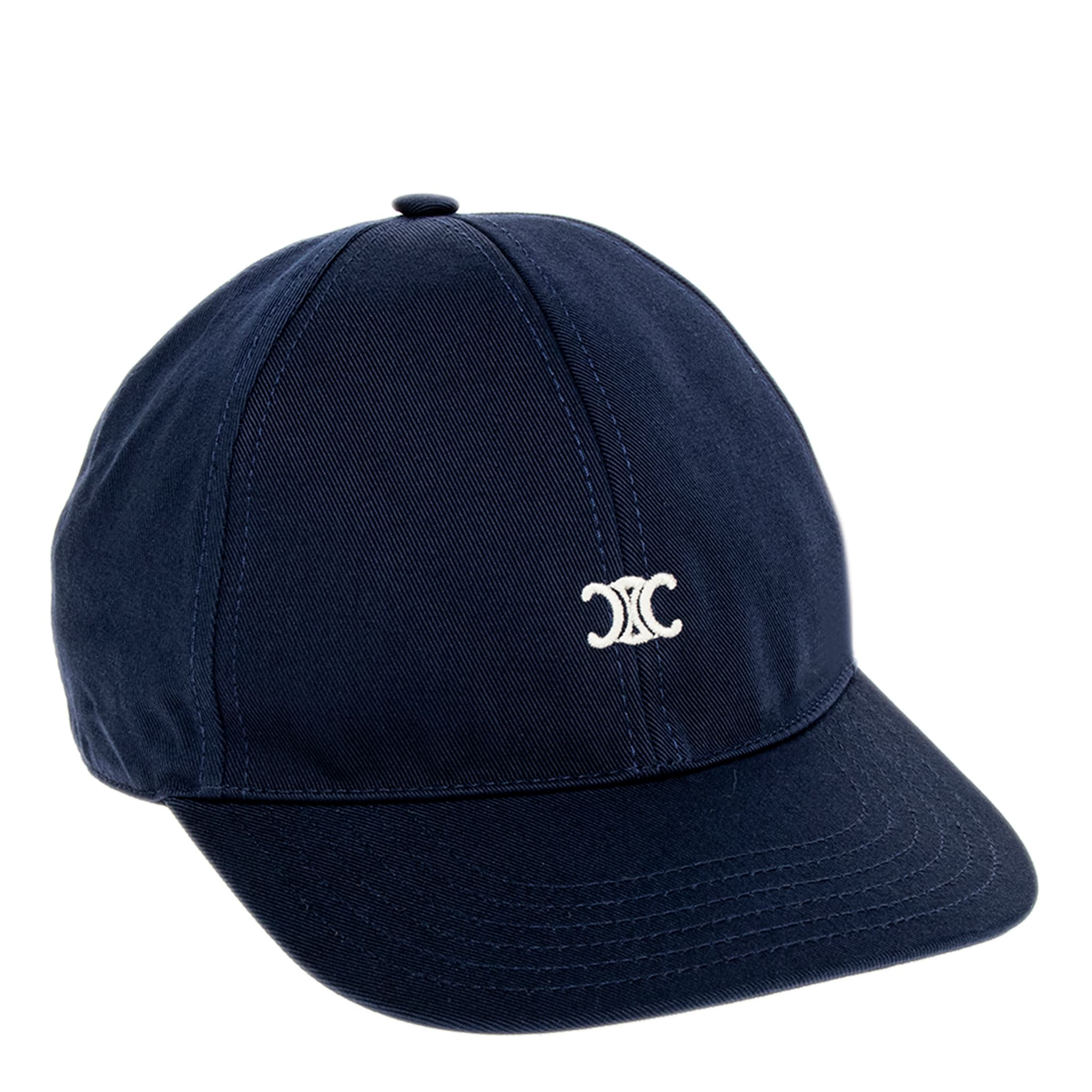 Celine Triomphe Baseball Cap in Washed Cotton - Bed Bath  display picture 3