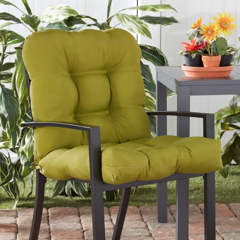 Outdoor Tufted Dining Chair Cushion