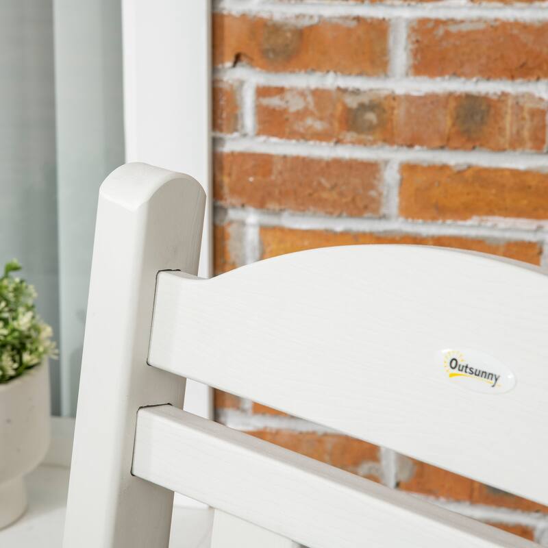 Outsunny Outdoor Rocking Chair (Excluding the table)