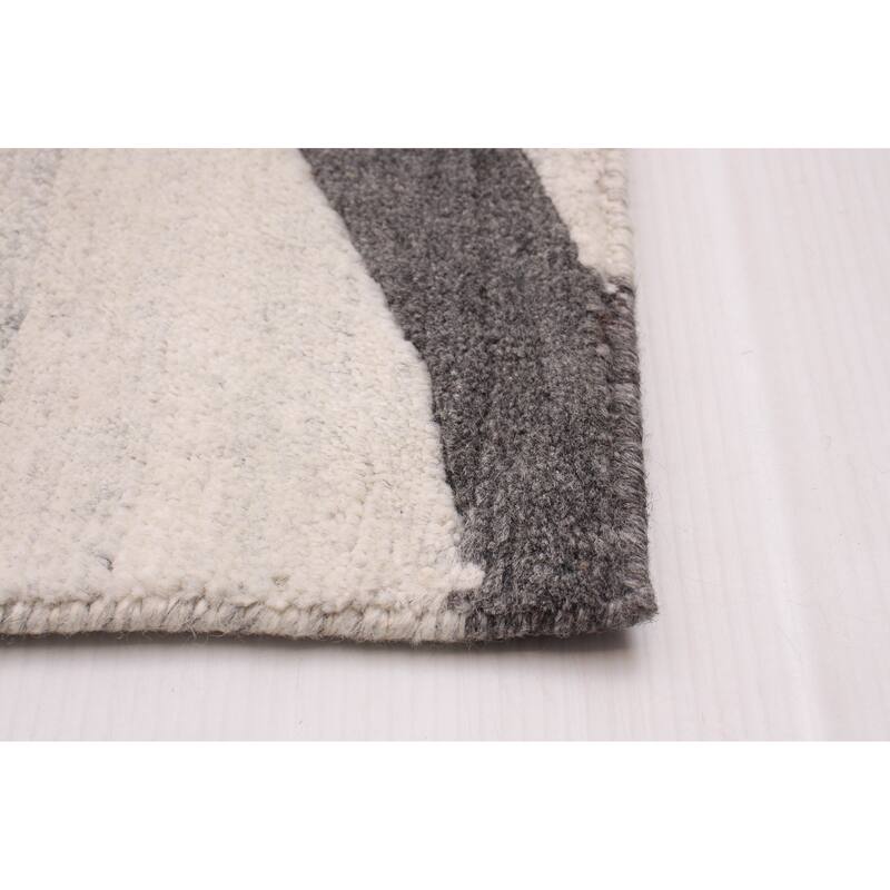 ECARPETGALLERY Hand-knotted Alma Ivory Wool Rug - 8'1 x 10'0