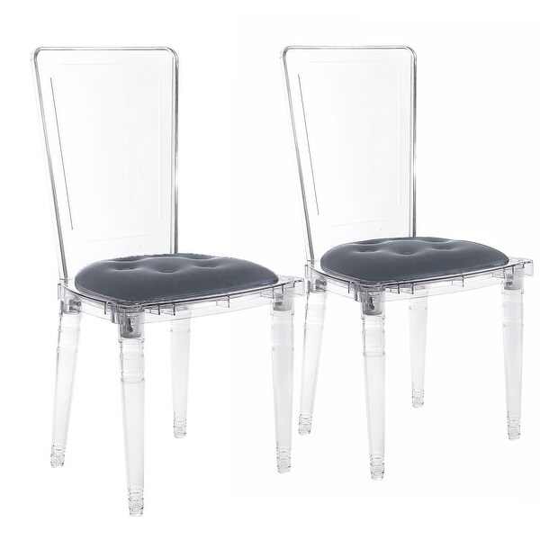 Acrylic chair with arms outlet