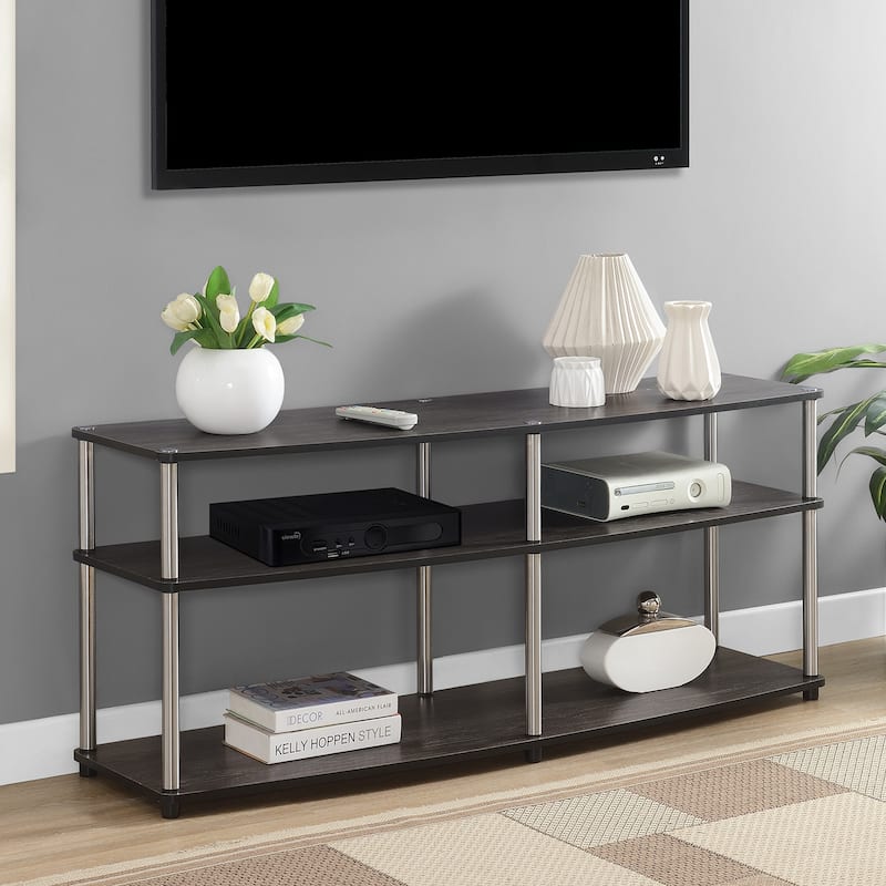 Convenience Concepts Designs2Go 3 Tier 65 inch TV Stand - Weathered Grey