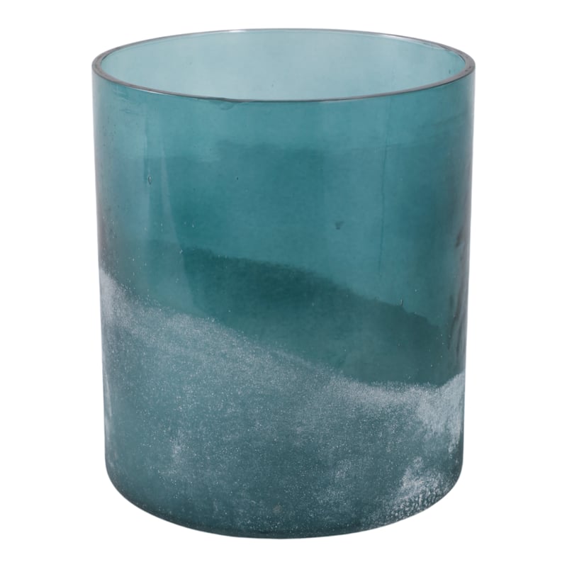 Decorative Glass Pillar Candle Holder With Modern Cylindrical Design