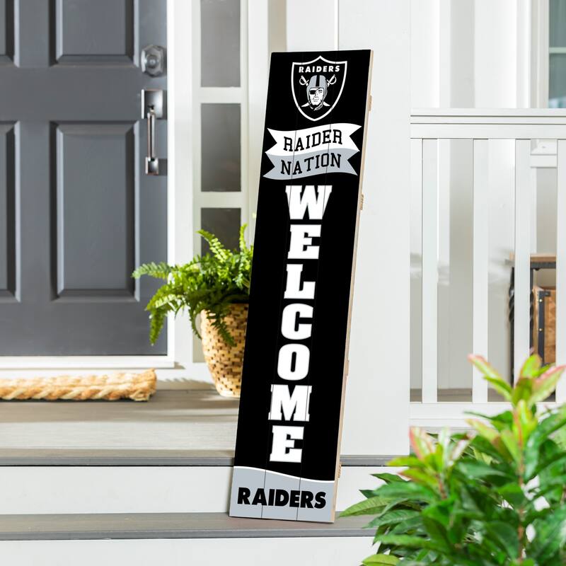 47" Porch Leaner Welcome Wall Sign, Las Vegas Raiders