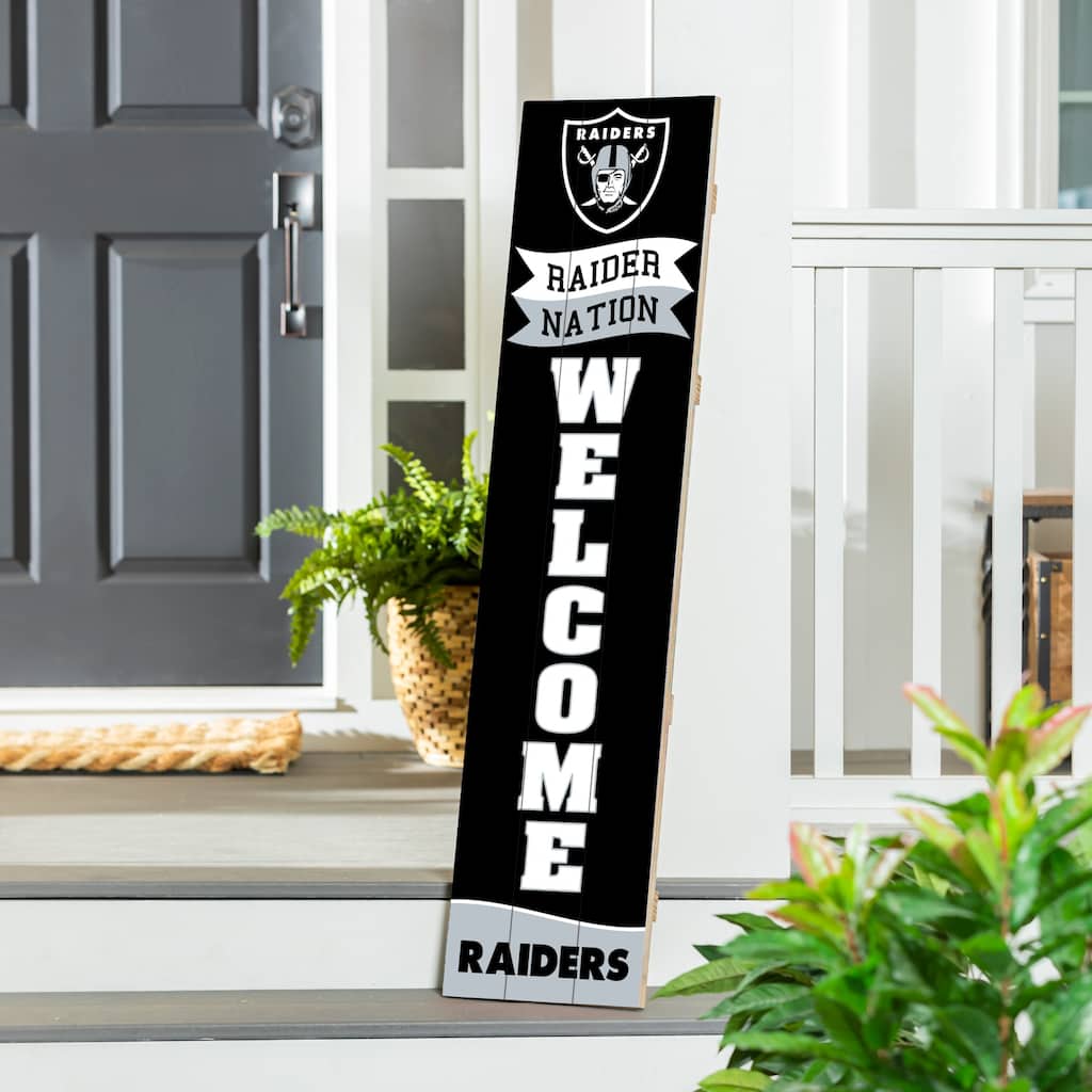 47" Porch Leaner Welcome Wall Sign, Las Vegas Raiders