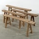 preview thumbnail 5 of 29, Vintage Noodle Bench Weathered Natural (size and finish vary)