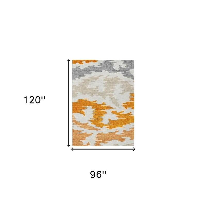 HomeRoots Abstract Transitional Rectangle Outdoor Rug