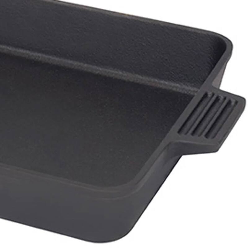 Bayou Classic 9x13 Inch Pre-Seasoned Cast Iron Cake Pan Casserole Bakeware Dish - 140