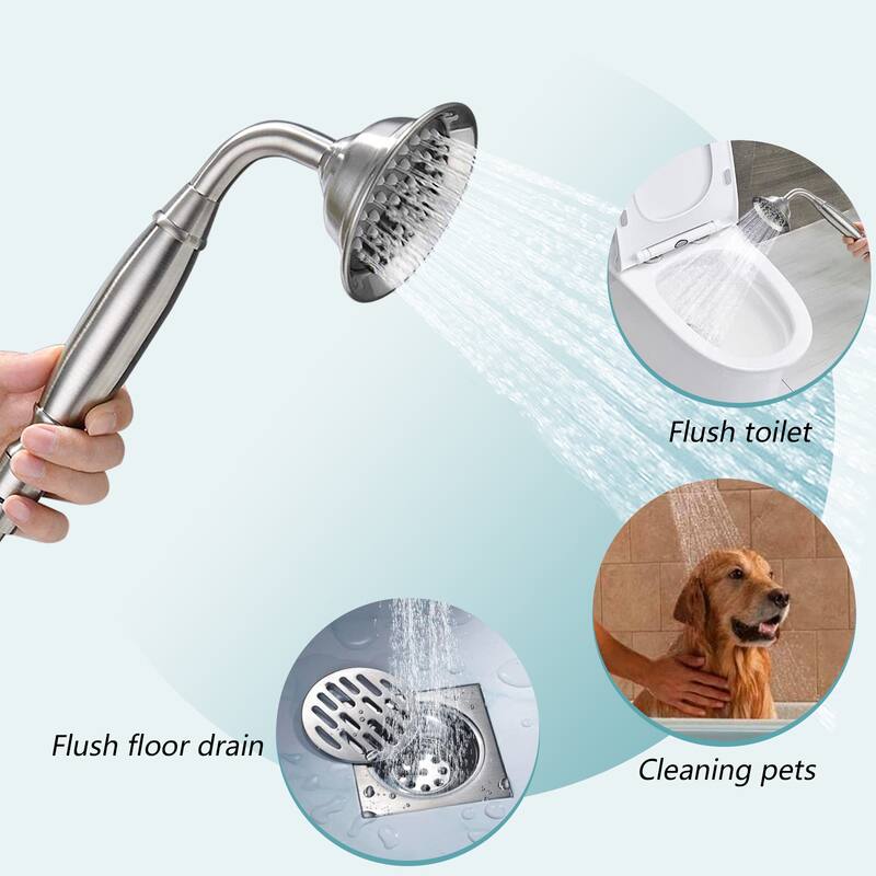 Vanityfair Floor Mount Freestanding Bathtub Faucet Tub Filler with Hand Shower