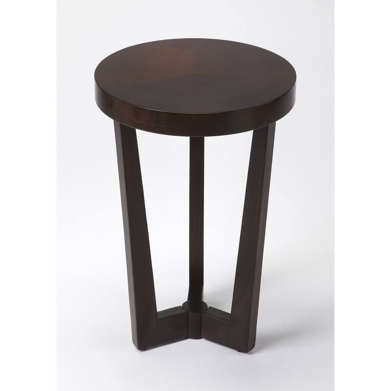 Handmade Butler Aphra Merlot End Table - Dark Brown