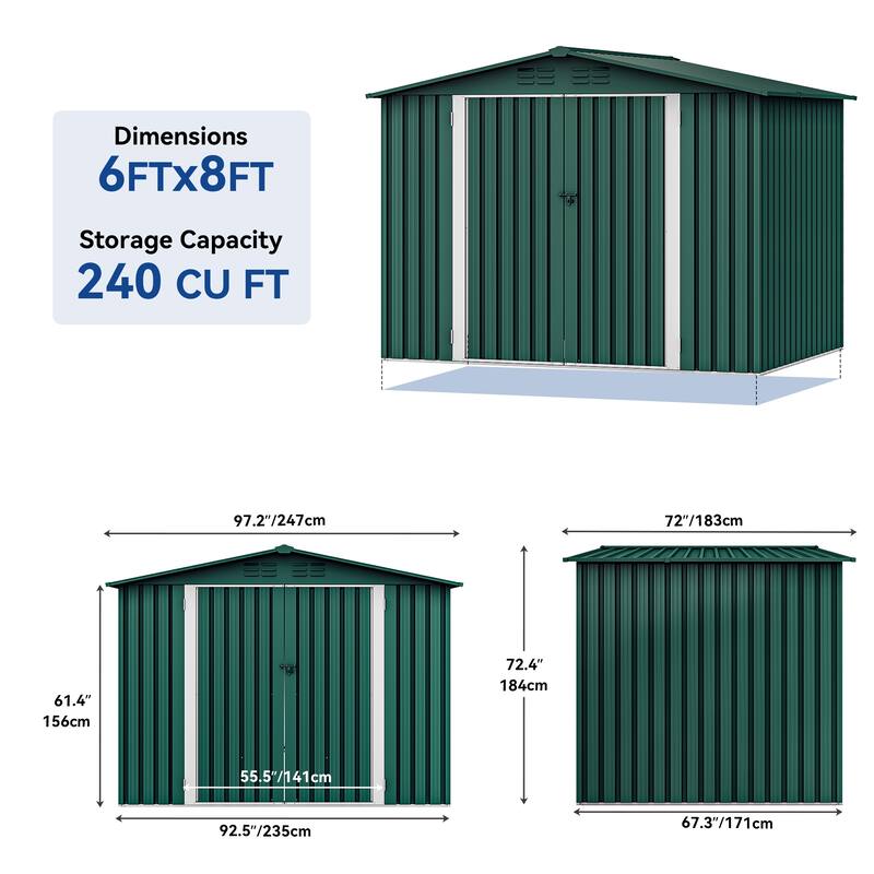Steel Outdoor Storage Shed