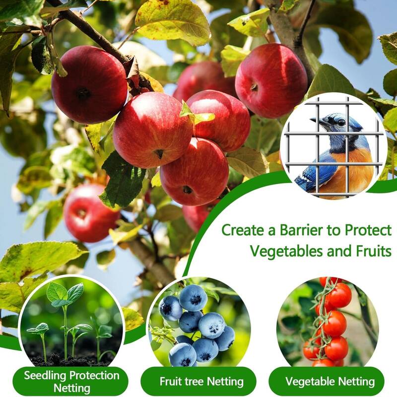 Art3d 1/2 Inch 48in X 100ft 19 Gauge Square Hardware Cloth - 48in x 100ft