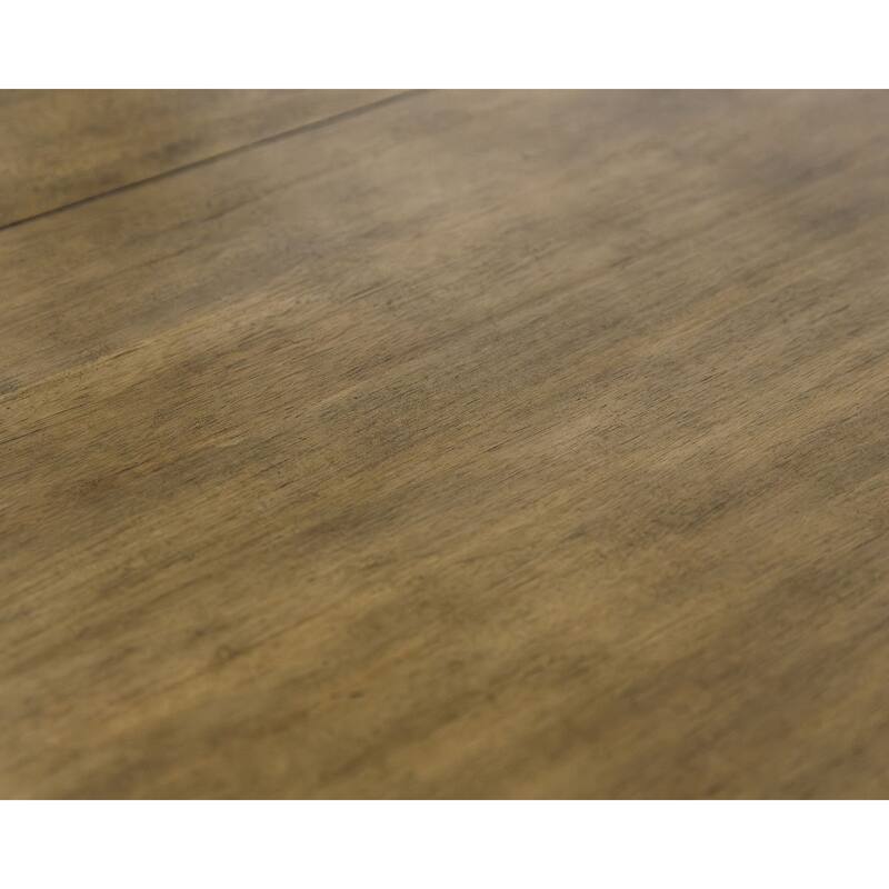 Modern Wood Rectangular Kitchen Dining Table with Eight Chairs, Brown