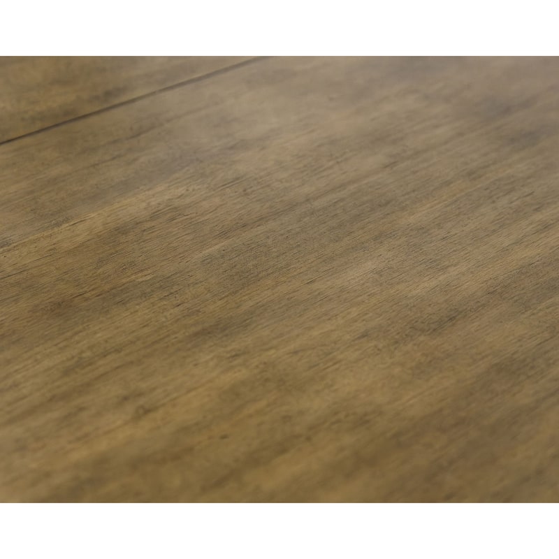 Modern Wood Rectangular Kitchen Dining Table with Six Chairs, Brown