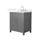 Option Dark Gray / Giotto Quartz Top / Brushed Nickel