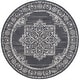preview thumbnail 7 of 9, SAFAVIEH Pyramid Akhila Traditional Oriental Rug 6'7" Round - Charcoal/Ivory - Round