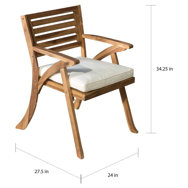 Hermosa Acacia Wood Outdoor 7-piece Dining Set by Christopher Knight Home